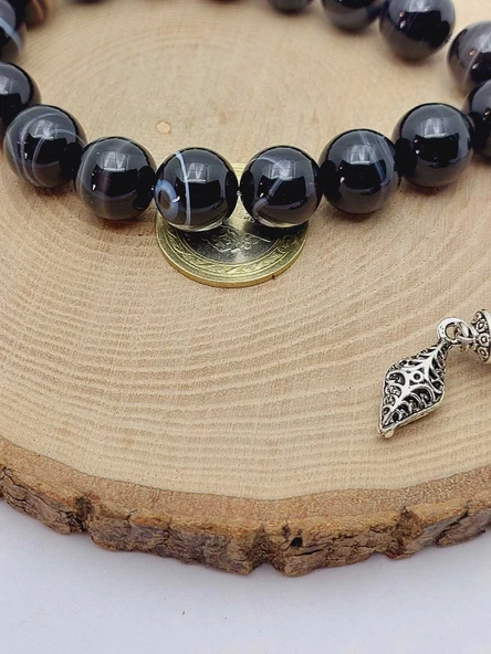 Akik Taşı 17lik Efe Tesbih 14mm (54394) - Resim 3