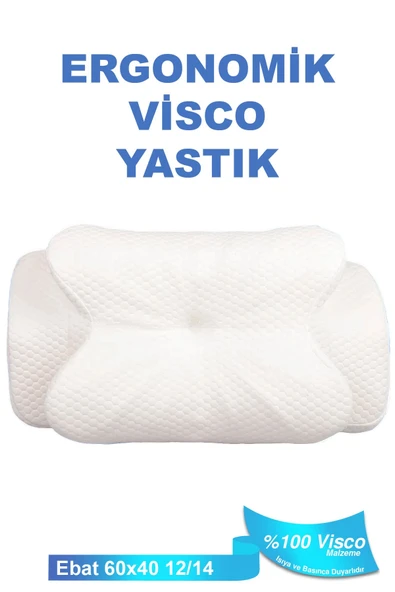 Ortopedik Visco Yastık Boyun Fıtığı Boyun Ağrısı Destekli Güzellik Yastığı Royalrelax - 3