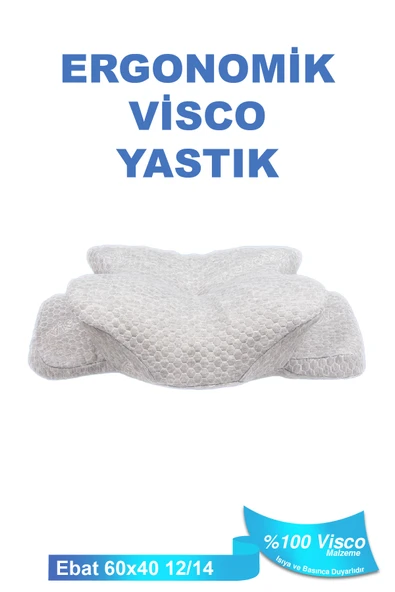 Ortopedik Visco Yastık Boyun Fıtığı Boyun Ağrısı Destekli Güzellik Yastığı Royalrelax