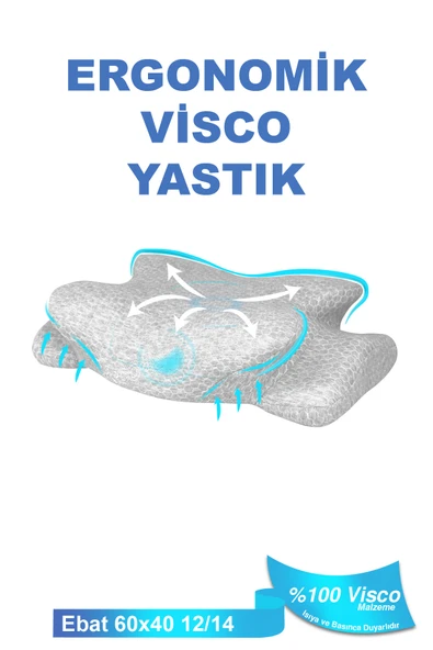 Ortopedik Visco Yastık Boyun Fıtığı Boyun Ağrısı Destekli Güzellik Yastığı Royalrelax - 3