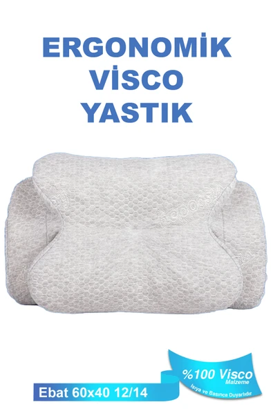 Ortopedik Visco Yastık Boyun Fıtığı Boyun Ağrısı Destekli Güzellik Yastığı Royalrelax - 4