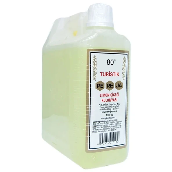 Pe re ja Limon Kolonyası 80 Derece Bidon 1 lt