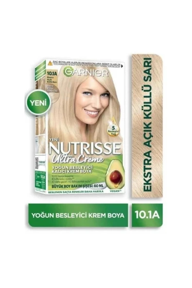 Garnier Nutrisse Ultra Creme Saç Boyası 10-1a Ekstra Açık Küllü