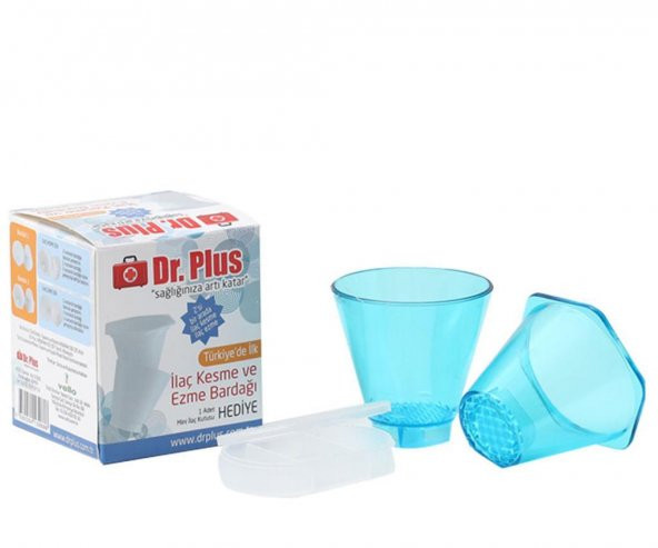 Dr Plus İlaç Kesme ve Ezme Bardağı