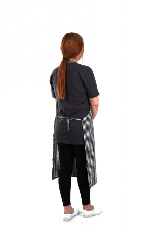 ESER - Pötikare Ön Önlük - Siyah Beyaz - Resim 2