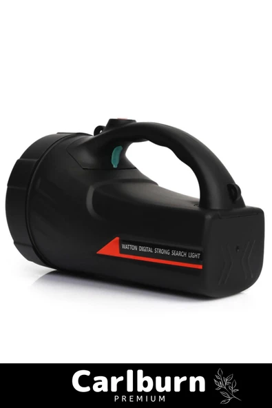 Premium 3 Modlu Aydınlatma 600 Metre Menzilli Aydınlatma Güçlü Taşıma Askılı Şarjlı Güvenlik Feneri - 3