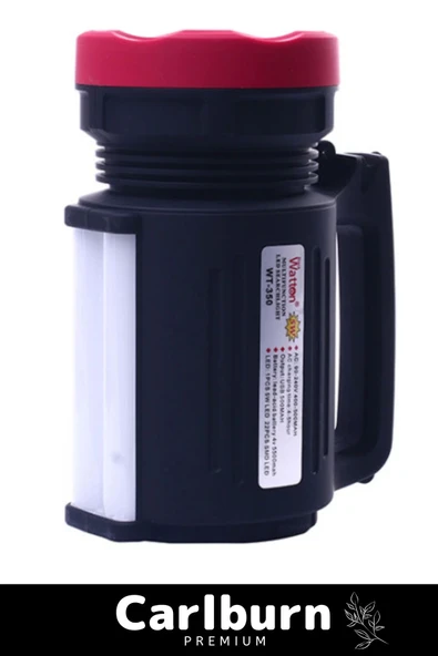 Premium 2 Florasan Led Beyaz Aydınlatma 1000 Lümen 5 Metre Kablolu Çift Yönlü Büyük Fener - Resim 2