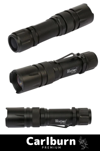 Premium 500 Metre Menzilli Şarj Edilebilir 10W 2000 Lümen 4 Renk Güçlü El Feneri - 2