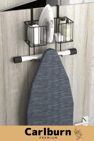 Özel Üretim Kapı Arkası Organizer Sağlam Dayanıklı Kolay Montajlu Sprey Ütü Masası Asma Aparatı - 3