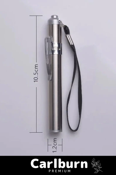 Deluxe Cep Boyu Tek Modlu 50 Metre Menzilli 1 Pille Çalışan Beyaz Aydınlatmalı Mini Güçlü El Feneri - 2