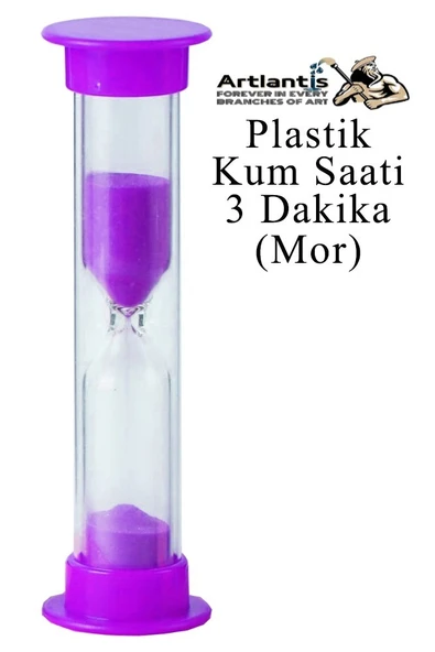 Renkli Kum Saati 3 Adet Mini Küçük Kum Saat 3 Dakika 8 cm Kum Zamanlayıcısı Dekoratif Masaüstü Plastik Çocuklar İçin - 4