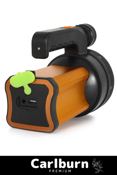 Premium 3 Modlu Usb Şarjlı Taşıma Askılı 22 cm Uzunluk 600 Metre Menzilli Özel Av Balıkçı Feneri - 2