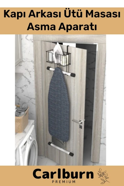 Özel Üretim Kapı Arkası Organizer Sağlam Dayanıklı Kolay Montajlu Sprey Ütü Masası Asma Aparatı