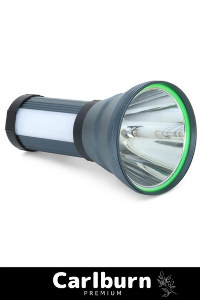 Premium 5 Modlu 8800 Mah Beyaz Aydınlatma 1000m Menzilli 200w Güçlü Şarjlı El Feneri Projektör - 2