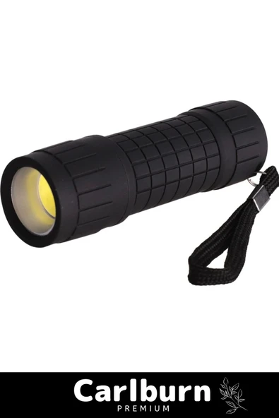 Özel Üretim Tek Modlu 10 Metre Menzilli Beyaz Aydınlatmalı 3 AAA Pille Çalışan SMD Ledli El Feneri - 2