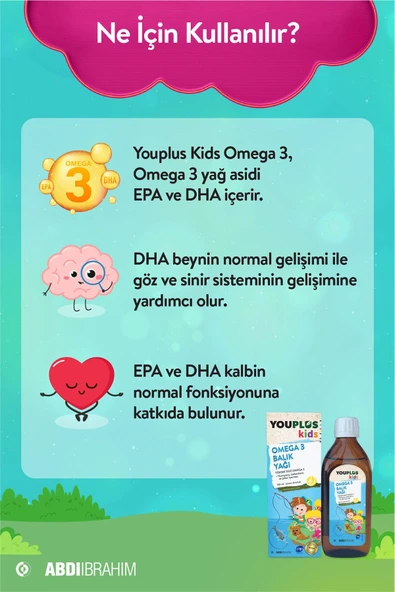 Youplus Kids Omega 3 150 ml Balık Yağı - 2