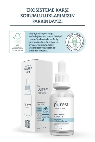 The Purest Solutions Hyaluronic Acid %2 + B5 Yoğun Nemlendirici Yüz Serumu 30 ml - 5