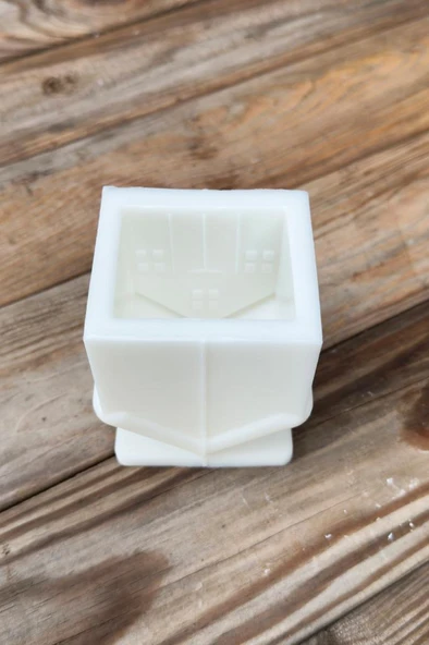 Ev Küçük Tekli Silikon Mum Kalıbı - Resim 6