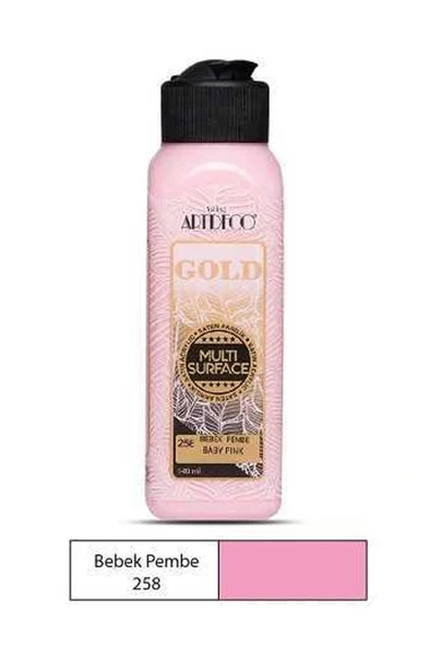 Artdeco Gold Akrilik Boya 140Ml Bebek Pembe 258