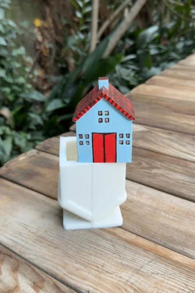 Ev Küçük Tekli Silikon Mum Kalıbı - Resim 2