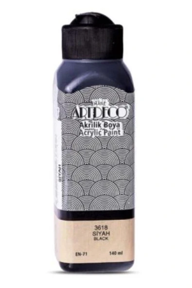 Artdeco Akrilik Boya 140 Ml Siyah