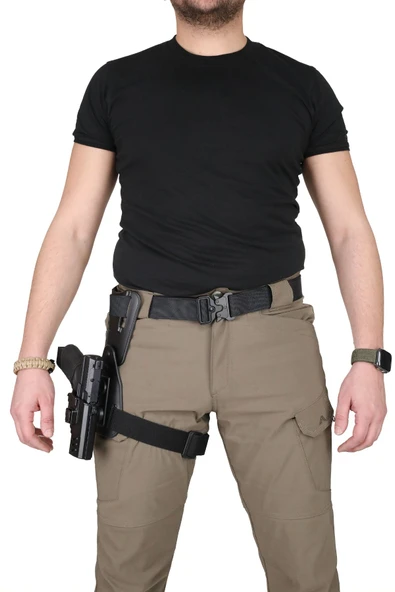 BG Glock 17 - 19 Polimer Kılıf & Alçak Taşıma Aparatı // Siyah - 3