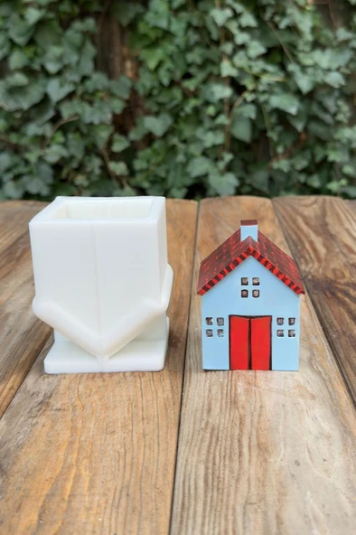 Ev Küçük Tekli Silikon Mum Kalıbı ürün görseli