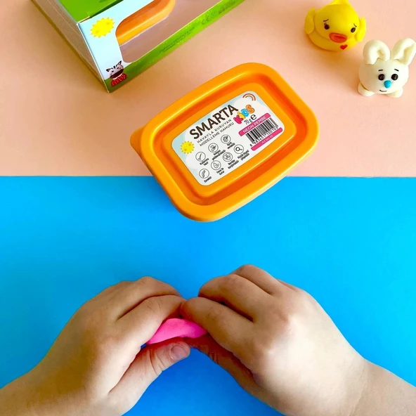 Smarta Kids Modelling Clay 70gr Hava İle Kuruyan Modelleme Hamuru Neon Yeşil / 30000044 - Resim 2