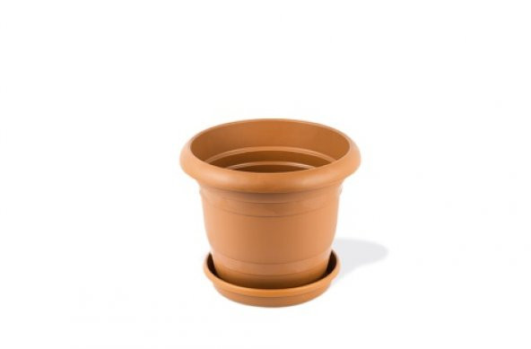 6 Adet Karasu Toprak Saksı 18 Cm 301