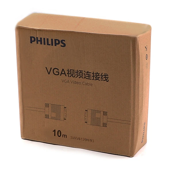 PHILIPS SWV6139B/93 SİYAH 3+6 ERKEK-ERKEK 15 PİN 10 METRE VGA KABLO - 3