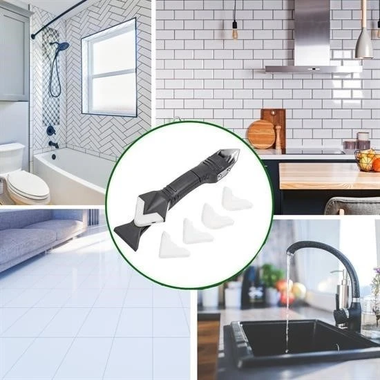 BUFFER®  3 ü 1 Arada Fayans Derz Silikon Kazıyıcı Sıyırıcı Ve Uygulayıcı Aparat - Resim 6