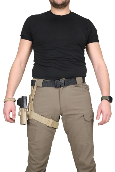 BG Beretta F92 Polimer Kılıf & Alçak Taşıma Aparatı // Bej - 3