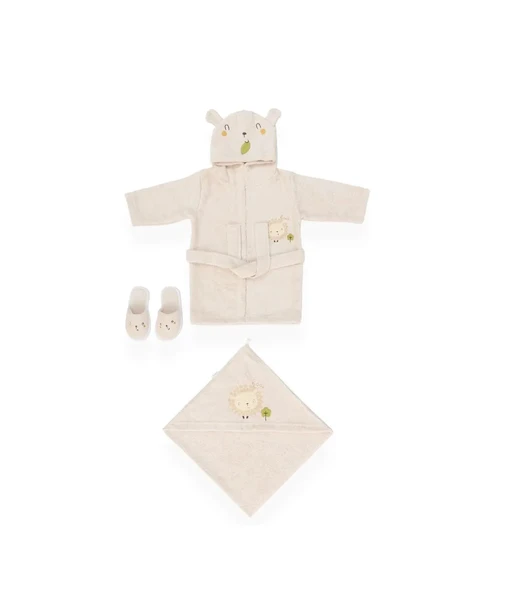 Bebitof Baby Kuzucuk Bornoz Seti 30039