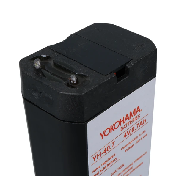 YOKOHAMA YH-40.7 4 VOLT - 0.7 AMPER KURU AKÜ (34X22X64 MM) - 4