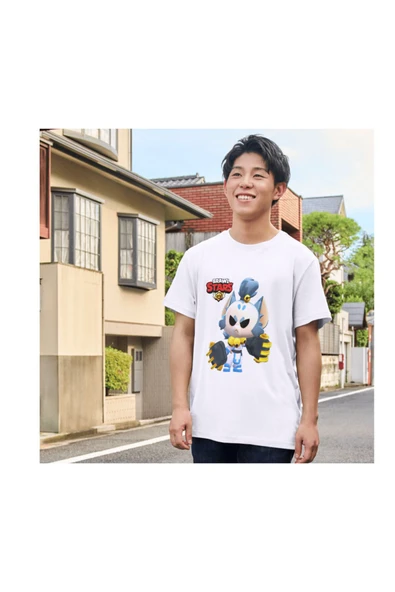 Brawl Stars Kit Çocuk Yetişkin Beyaz T-shirt Unisex Çocuk Tişört - Resim 2