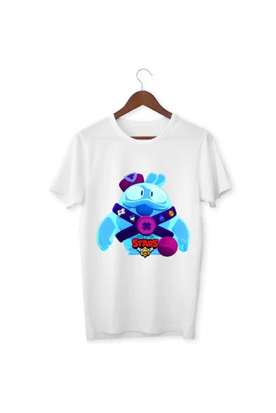 Brawl Stars Squeak Tişört Çocuk Tişört Brawl Stars Squeak Beyaz T-shirt Yetişkin Çocuk ürün görseli