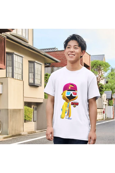 Brawl Stars Shade Tişört Çocuk Tişört Brawl Stars Shade Beyaz T-shirt Yetişkin Çocuk - 2