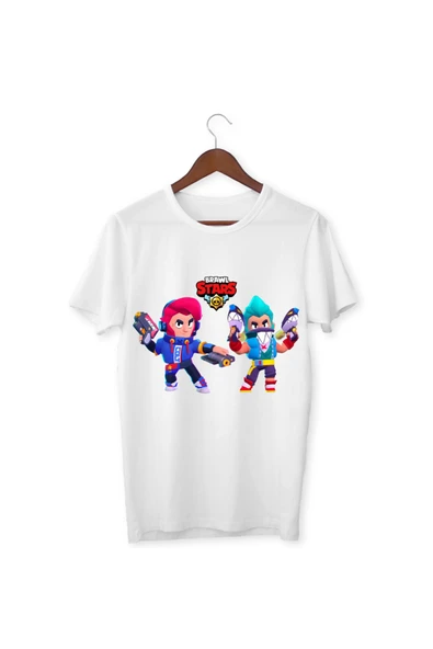 Brawl Stars Colt Çocuk Yetişkin Beyaz T-shirt Unisex Çocuk Tişört