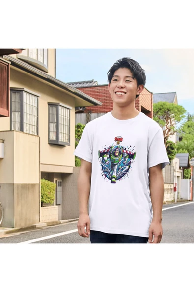 Brawl Stars Buzz Nightyear Tişört Çocuk Tişört Brawl Stars Buzz Nightyear Beyaz T-shirt Yetişkin - Resim 2