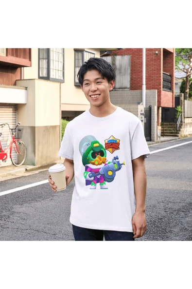 Brawl Stars Cordelius Çocuk Yetişkin Beyaz T-shirt Unisex Cordelius Tişört - 2