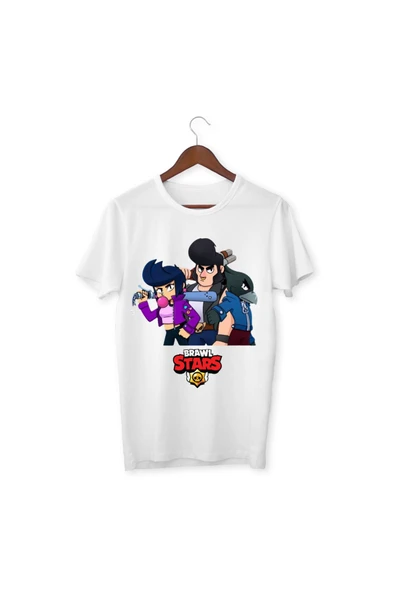 Brawl Stars Bibi Crow Bull Tişört Baskılı Çocuk Yetişkin Beyaz T-shirt Unisex Tişört ürün görseli