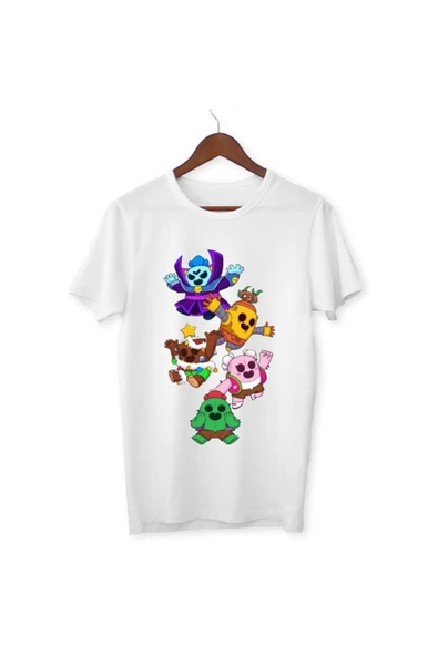 Brawl Stars Spike Çocuk Yetişkin Beyaz T-shirt Unisex Çocuk Tişört ürün görseli