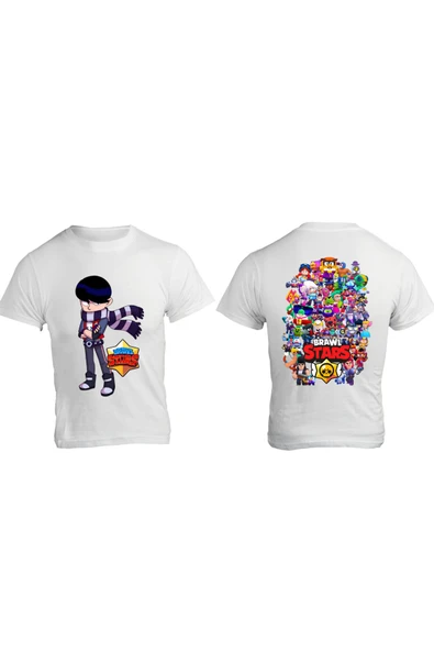 Brawl Stars Edgar Çocuk Yetişkin Beyaz T-shirt Unisex Çocuk Tişört