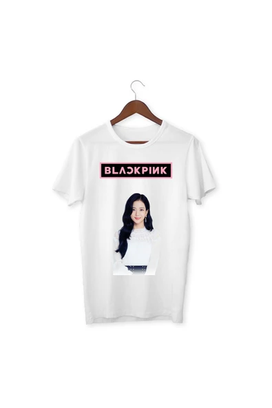 Blackpink - Jiiso- Dijital Baskılı Çocuk Beyaz T-shirt