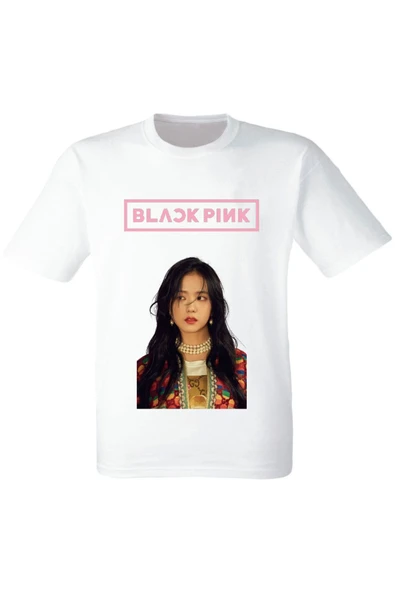 - Jisoo- Dijital Baskılı Çocuk Beyaz Tişört ürün görseli