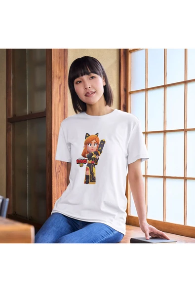 Brawl Stars Piper Çocuk Yetişkin Beyaz T-shirt Unisex Çocuk Tişört - Resim 2