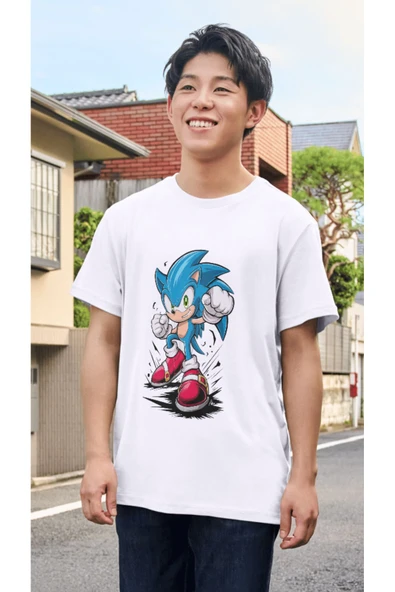 Sonic Çocuk Tişört Sonic Unisex Yetişkin Tişört - 2