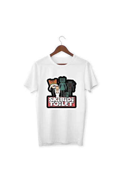 Skidibi Toulet Tişört Çocuk Yetişkin Beyaz T-shirt Unisex Çocuk Tişört ürün görseli