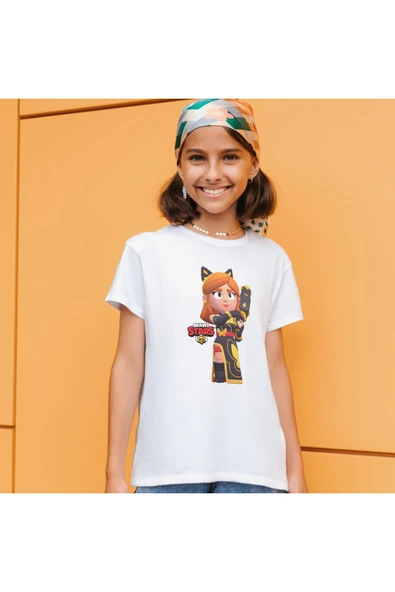 Brawl Stars Piper Çocuk Yetişkin Beyaz T-shirt Unisex Çocuk Tişört - Resim 3