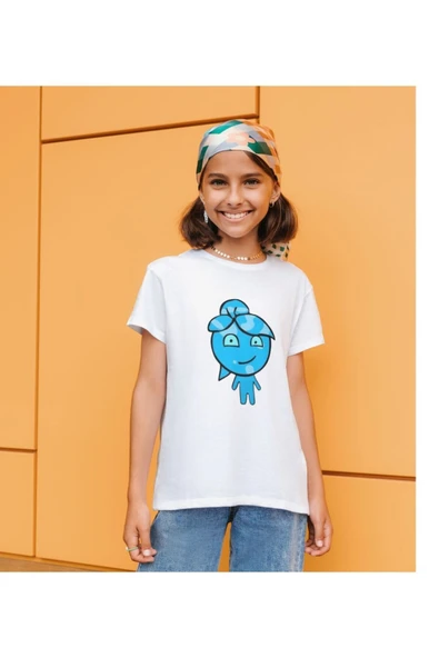 Ateş ve Su Baskılı Çift Tişörtü Çocuk Yetişkin Tshirt - Resim 2